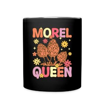 Groovy Mykologe auf Pilzsuche - Tasse einfarbig - Schwarz - Vorne