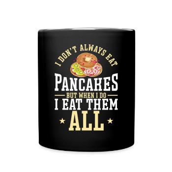 Les enfants amateurs de crêpes que je ne fais pas toujours - Mug uni - noir - Devant