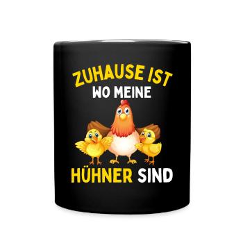 J’AIME JUSTE LES POULETS ! D’ACCORD? Drôles de poulets - Mug uni - noir - Devant
