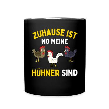 J’AIME JUSTE LES POULETS ! D’ACCORD? Drôles de poulets - Mug uni - noir - Devant