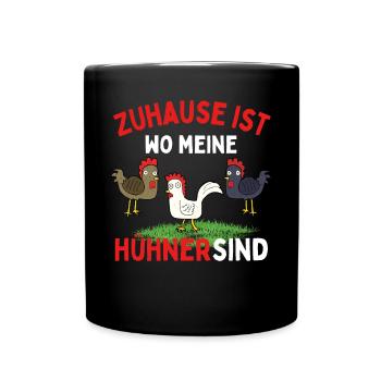 J’AIME JUSTE LES POULETS ! D’ACCORD? Drôles de poulets - Mug uni - noir - Devant