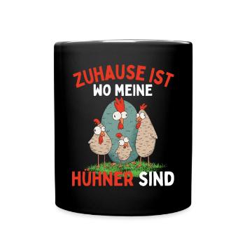 J’AIME JUSTE LES POULETS ! D’ACCORD? Drôles de poulets - Mug uni - noir - Devant
