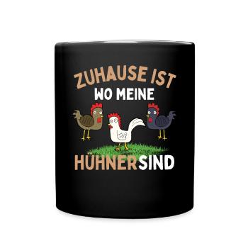 J’AIME JUSTE LES POULETS ! D’ACCORD? Drôles de poulets - Mug uni - noir - Devant