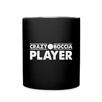 Joueur de boccia fou - Mug uni - noir - Devant