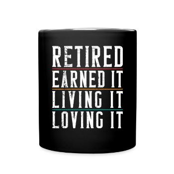 Retirement Gifts - Tasse einfarbig - Schwarz - Vorne