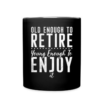 Retirement Gifts - Tasse einfarbig - Schwarz - Vorne