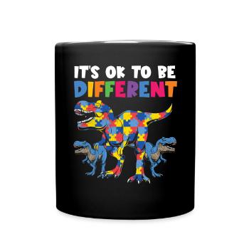 Autismus Awareness Day Autist Geschenk - Tasse einfarbig - Schwarz - Vorne
