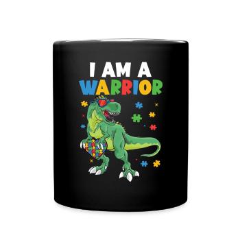 Autism Awareness Day Autistic Gift - Full Colour Mug - black - Front