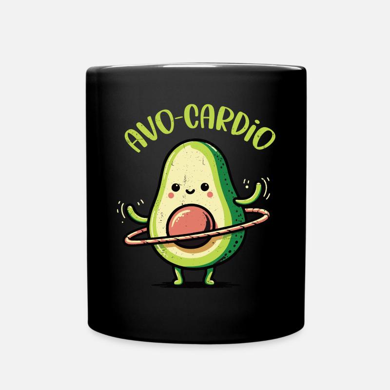 Avocado - Tasse einfarbig - Schwarz