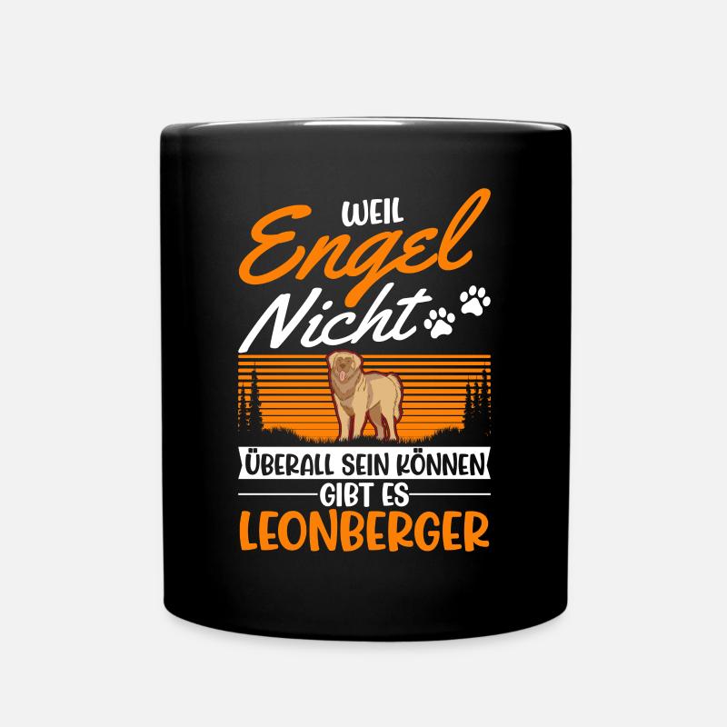 Leonberger Engel - Tasse einfarbig - Schwarz