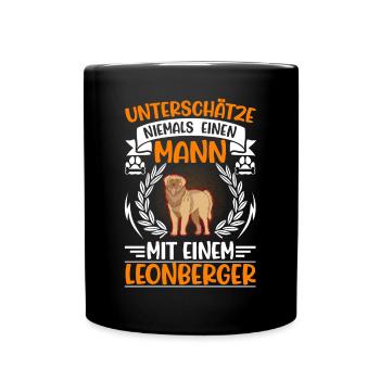 Leonberger Man - Full Colour Mug - black - Front