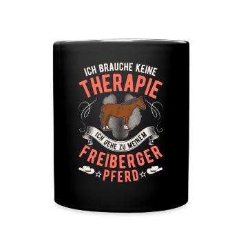 Thérapie par le cheval Freiberg - Mug uni - noir - Devant