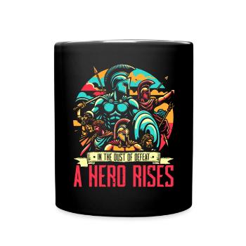 Trojan War Warrior Ancient Greece Greek Mythology - Full Colour Mug - black - Front