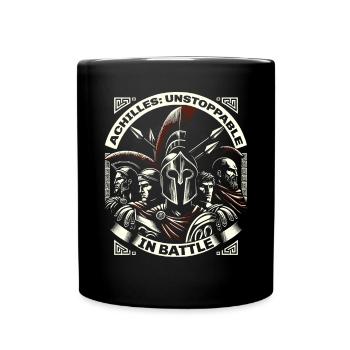 Trojan War Warrior Ancient Greece Greek Mythology - Full Colour Mug - black - Front