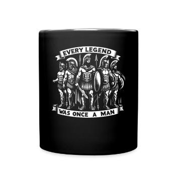 Trojan War Warrior Ancient Greece Greek Mythology - Full Colour Mug - black - Front