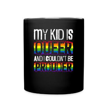 Gay Pride Fiers Parents Fils Gay - Mug uni - noir - Devant