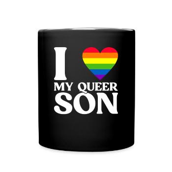Gay Pride Fiers Parents Fils Gay - Mug uni - noir - Devant