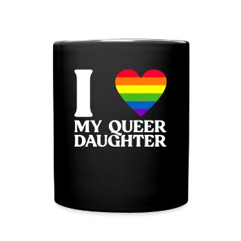 Gay Pride Fiers Parents Fils Gay - Mug uni - noir - Devant