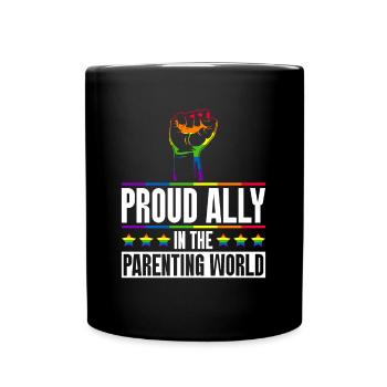 Gay Pride Fiers Parents Fils Gay - Mug uni - noir - Devant