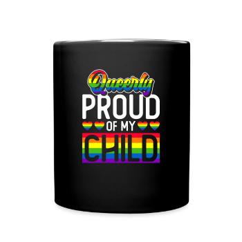 Gay Pride Fiers Parents Fils Gay - Mug uni - noir - Devant