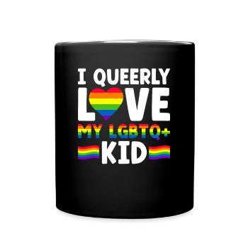 Gay Pride Fiers Parents Fils Gay - Mug uni - noir - Devant
