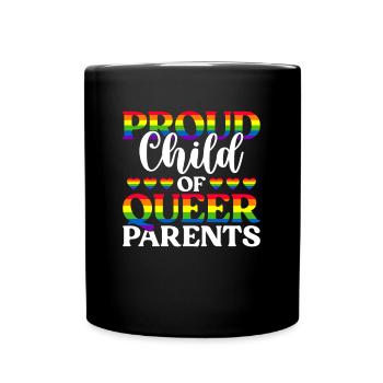 Gay Pride Queer Parents LGBTQ - Mug uni - noir - Devant