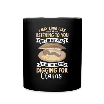 Moules Fruits de mer - Mug uni - noir - Devant