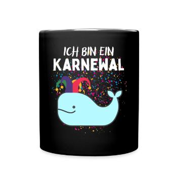 Karnewal - Lustiges Karneval Fasnacht Fasching - Full Colour Mug - black - Front