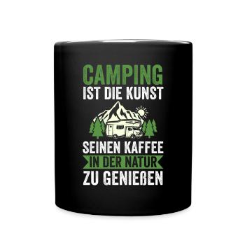 Camper Caravan Motorhome Camping Camping - Full Colour Mug - black - Front