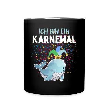 Karnewal - Lustiges Karneval Fasnacht Fasching - Full Colour Mug - black - Front