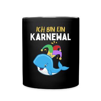 Karnewal - Lustiges Karneval Fasnacht Fasching - Full Colour Mug - black - Front
