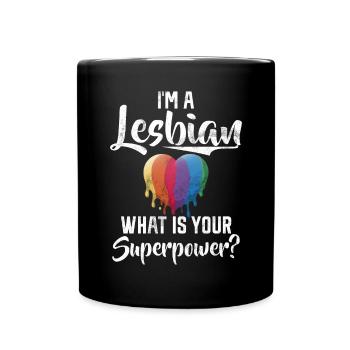 Lesbian Gifts - Tasse einfarbig - Schwarz - Vorne