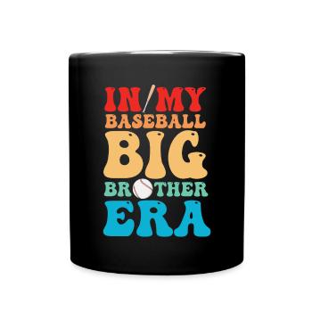 Frère Fan De Baseball Jouant Au Baseball Drôles De Garçons - Mug uni - noir - Devant