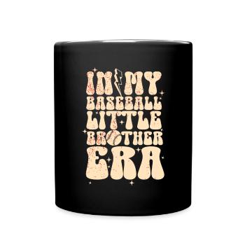 Frère Fan De Baseball Jouant Au Baseball Drôles De Garçons - Mug uni - noir - Devant