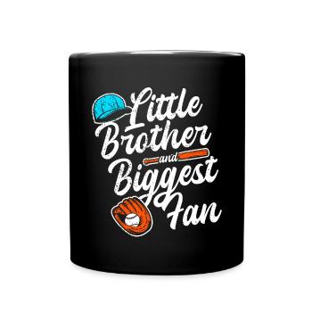 Frère Fan De Baseball Jouant Au Baseball Drôles De Garçons - Mug uni - noir - Devant