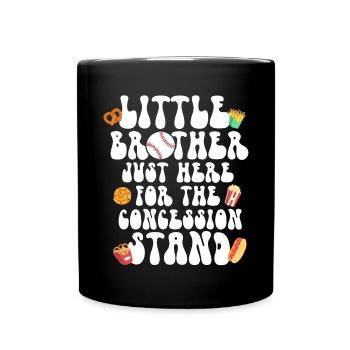 Frère Fan De Baseball Jouant Au Baseball Drôles De Garçons - Mug uni - noir - Devant