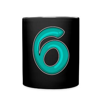 6 - Mug uni - noir - Devant