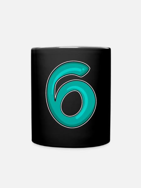 6 - Tasse einfarbig - Schwarz