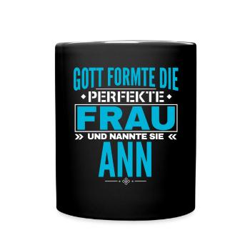 Conception du nom d’Anna - Mug uni - noir - Devant