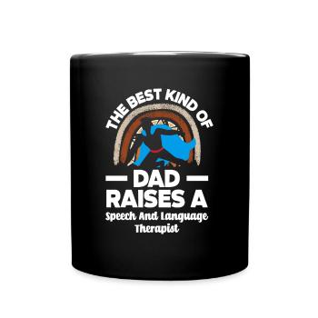 Speech therapist, speech therapist, speech therapist - Full Colour Mug - black - Front