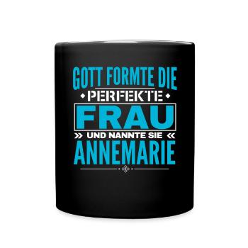 Annemarie Name Design - Full Colour Mug - black - Front