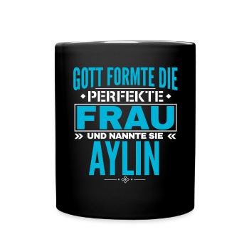 Conception du nom Aylin - Mug uni - noir - Devant