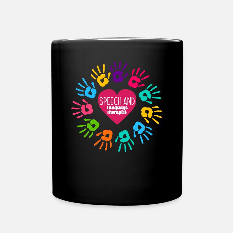 Sprachtherapeutin Sprachheilpädagogin Logopädin - Tasse einfarbig - Schwarz