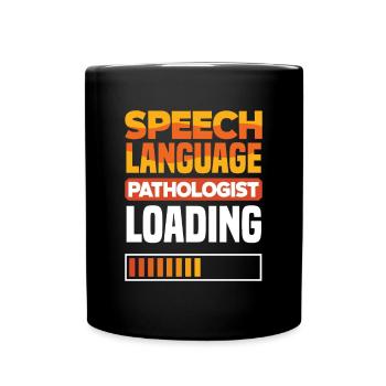 Speech therapist, speech therapist, speech therapist - Full Colour Mug - black - Front