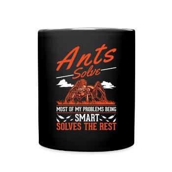 Ants, Ant Farm, Anthill, Fire Ants - Full Colour Mug - black - Front