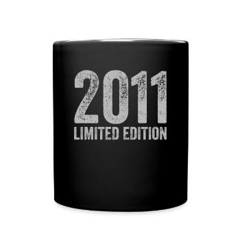 Jahrgang 2011 Limited Edition Geburtstag - Tasse einfarbig - Schwarz - Vorne
