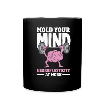 Unlock Your Brain's Potential Neuroplasticity - Tasse einfarbig - Schwarz - Vorne