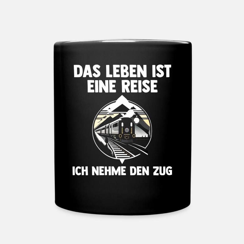 Modelleisenbahn Modellzug Zug Eisenbahner Eisenbah - Tasse einfarbig - Schwarz