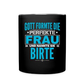 Birte Name Design - Full Colour Mug - black - Front