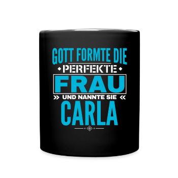 Carla Name Design - Full Colour Mug - black - Front